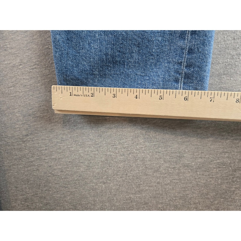 Everlane Selvedge Slim Fit Jeans Mens 36x31 Blue Mid Wash Organic Cotton Stretch - Picture 12 of 14